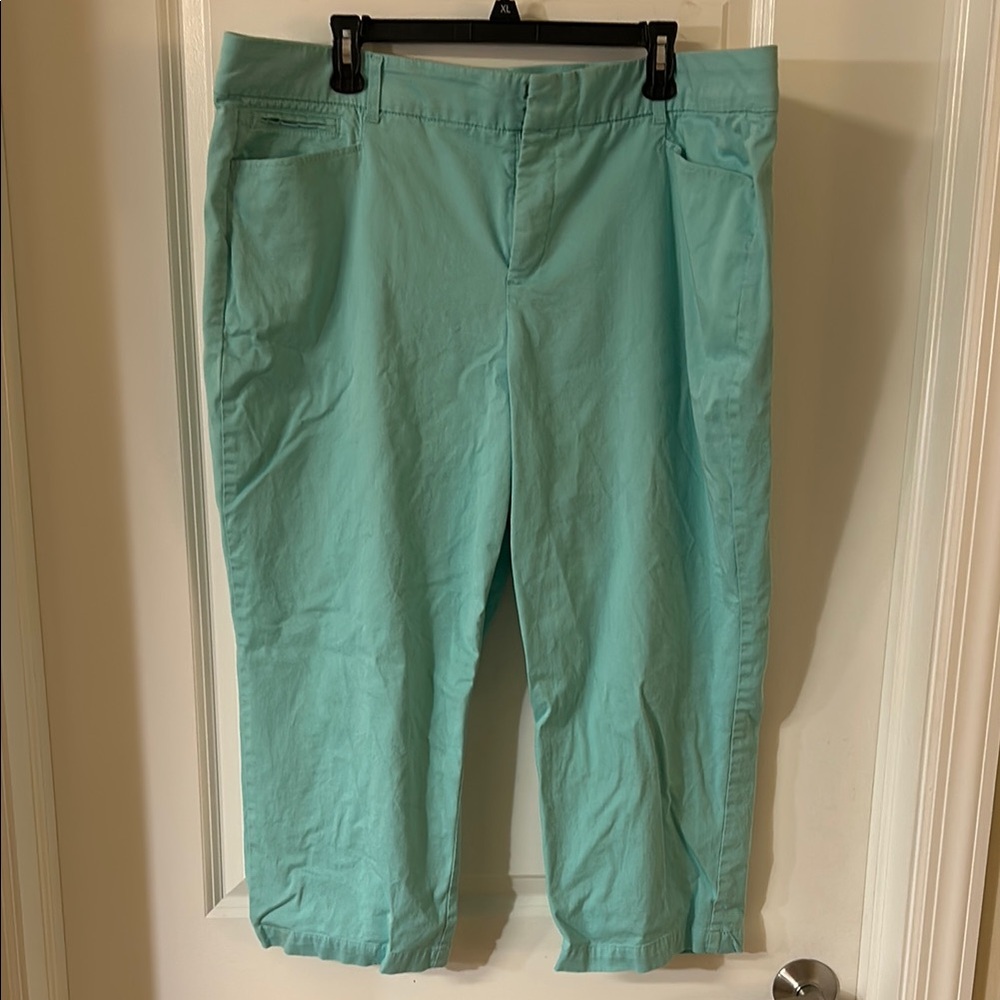 JM Collection Turquoise Ankle Pants